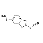 CAS 登录号：14372-79-3， 6-甲氧基-1,3-苯并噻唑-2-基硫氰酸酯