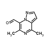 CAS 登录号：143983-73-7， 4,6-二甲基吡唑并[1,5-a]吡嗪-7-甲醛