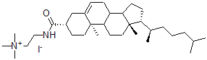 CAS 登录号：144108-31-6， 2-[[(3S,10R,13R,17R)-10,13-二甲基-17-[(2R)-6-甲基庚烷-2-基]2,3,4,7,8,9,11,12,14,15,16,17-十二氢-1H-环戊二烯并[a]菲-3-羰基]氨基]乙基-三甲基铵碘化物