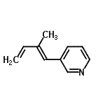 CAS 登录号：144343-91-9， 3-[(1E)-2-甲基-1,3-丁二烯-1-基]吡啶