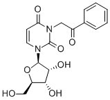 CAS 登录号：144405-50-5， 1-[(2R,3R,4S,5R)-3,4-二羟基-5-(羟基甲基)四氢呋喃-2-基]-3-(2-氧代-2-苯基乙基)嘧啶-2,4-二酮