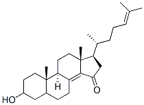 CAS 登录号：144535-22-8， (3S,5S,9R,10S,13R,17R)-3-羟基-10,13-二甲基-17-[(2R)-6-甲基庚-5-烯-2-基]-1,2,3,4,5,6,7,9,11,12,16,17-十二氢环戊烯并[a]菲-15-酮