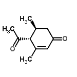 CAS 登录号：144890-08-4， (4R,5S)-4-乙酰基-3,5-二甲基-2-环己烯-1-酮
