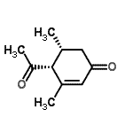 CAS 登录号：144890-09-5， (4R,5R)-4-乙酰基-3,5-二甲基-2-环己烯-1-酮