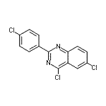 CAS 登录号：144924-32-3， 4,6-二氯-2-(4-氯苯基)喹唑啉
