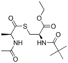 CAS#: 144965-09-3, Ethyl 3-(2-Acetamidopropanoylsulfanyl)-2-(2,2-Dimethylpropanoylamino)Propanoate