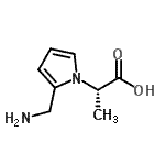 CAS 登录号：145041-25-4， (2S)-2-[2-(氨基甲基)-1H-吡咯-1-基]丙酸