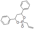 CAS 登录号：145051-55-4， 4,6-二(苯基)-2-丙-2-烯基-1,3-二氧杂-2-磷杂环己烷2-氧化物