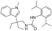 CAS 登录号：145131-26-6， 3-[2,6-二(丙-2-基)苯基]-1-[2-乙基-2-(1-甲基吲哚-3-基)丁基]脲
