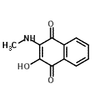 CAS 登录号：145294-67-3， 2-羟基-3-(甲基氨基)-1,4-萘醌