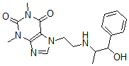 CAS 登录号:14535-83-2, 7-(2-(beta-羟基-alpha-甲基苯乙基氨基)乙基)茶碱