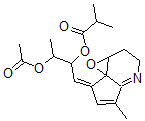 CAS 登录号:145458-91-9, 5-甲基-7-(2'-(2''-甲基丙酰氧基)-3'-乙酰氧基)丁亚基-1a,2,3,7-四氢环戊烯并(b)环氧乙烷并(C)吡啶