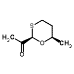 CAS 登录号：145475-20-3， 1-[(2R,6R)-6-甲基-1,3-恶噻烷-2-基]乙酮