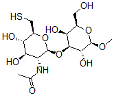 CAS 登录号：145633-28-9， N-[(2R,3R,4R,5S,6S)-2-[(2R,3S,4S,5R,6R)-3,5-二羟基-2-(羟基甲基)-6-甲氧基四氢吡喃-4-基]氧基-4,5-二羟基-6-(巯基甲基)四氢吡喃-3-基]乙酰胺