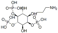 CAS 登录号:145775-12-8, 四钠(1R,2R,3R,4R,5S,6S)-3-(3-氨基丙氧基-羟基磷酰)氧基-5,6-二磷酰氧基环己烷-1,2,4-三醇化物