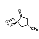 CAS 登录号：145948-66-9， (1R,4R)-1,4-二甲基-2-氧代环戊烷甲醛