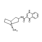 CAS 登录号：145970-12-3， 4-羟基-N-(8-甲基-8-氮杂双环[3.2.1]辛-3-基)-3-喹啉甲酰胺