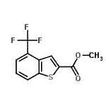 CAS 登录号：146137-87-3， 甲基4-(三氟甲基)-1-苯并噻吩-2-羧酸酯
