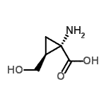 CAS 登录号：146453-45-4， (1S,2S)-1-氨基-2-(羟基甲基)环丙烷羧酸