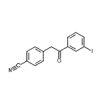CAS 登录号：146653-53-4， 4-[2-(3-碘苯基)-2-氧代乙基]苯甲腈