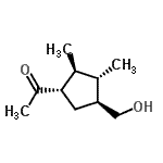 CAS 登录号：146683-02-5， 1-[(1S,2S,3S,4S)-4-(羟基甲基)-2,3-二甲基环戊基]乙酮