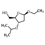 CAS 登录号：146764-52-5， 乙基2-脱氧-3-O-异丙基-beta-D-赤式-呋喃戊糖苷