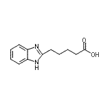 CAS 登录号：14678-78-5， 5-(1H-3,1-苯并咪唑-3-鎓-2-基)戊酸酯