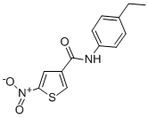 CAS 登录号:146818-20-4, N-(4-乙基苯基)-5-硝基噻吩-3-甲酰胺