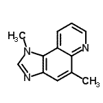 CAS 登录号：147057-23-6， 1,5-二甲基-1H-咪唑并[4,5-f]喹啉