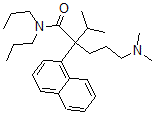 CAS 登录号：14722-20-4， alpha-[3-(二甲基氨基)丙基]-N,N-二丙基-alpha-异丙基-1-萘乙酰胺