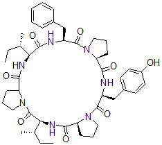 CAS#: 147395-10-6, Cyclo(Pro-Ile-Pro-Ile-Phe-Pro-Tyr)