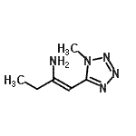 CAS 登录号：147411-55-0， (1Z)-1-(1-甲基-1H-四唑-5-基)-1-丁烯-2-胺