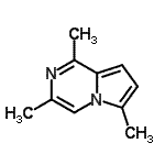 CAS 登录号：147674-37-1， 1,3,6-三甲基吡咯o[1,2-a]吡嗪