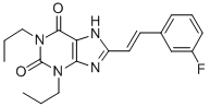 CAS 登录号：147700-43-4， 8-[(E)-2-(3-氟苯基)乙烯基]-1,3-二丙基-7H-嘌呤-2,6-二酮
