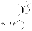CAS 登录号:147960-75-6, 1-(2,3,3-三甲基-1-环戊烯基)戊烷-2-胺盐酸盐