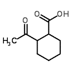 CAS 登录号：148029-00-9， 2-乙酰基环己烷羧酸