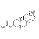 CAS 登录号：1482-78-6， (3alpha,5beta)-17-氧代雄甾n-3-基乙酸酯