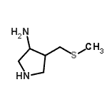 CAS 登录号：148305-05-9， 4-[(甲硫基)甲基]-3-吡咯烷胺
