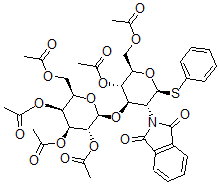 CAS#: 148705-04-8, [(2R,3S,4R,5R,6S)-2-(Acetyloxymethyl)-5-(1,3-Dioxoisoindol-2-Yl)-6-Phenylsulfanyl-4-[(2R,3R,4S,5S,6R)-3,4,5-Triacetyloxy-6-(Acetyloxymethyl)Oxan-2-Yl]Oxyoxan-3-Yl] Acetate