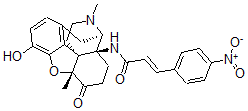 CAS 登录号:148717-84-4, N-((5alpha)-4,5-环氧-3-羟基-5,17-二甲基-6-氧代吗喃-14-基)-3-(4-硝基苯基)-2-丙烯酰胺