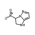 CAS 登录号：148777-85-9， 3-硝基-2,3-二氢-1H-咪唑并[1,2-b]吡唑