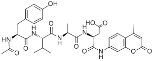 CAS 登录号：149231-65-2， N-乙酰基-L-酪氨酰-L-缬氨酰-L-丙氨酰-N-(4-甲基-2-氧代-2H-1-苯并吡喃-7-基)-L-alpha-天冬氨酰胺
