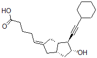 CAS#: 149639-79-2, (5Z)-5-[(3aS,4S,5R,6aS)-4-(2-Cyclohexylethynyl)-5-Hydroxy-3,3a,4,5,6,6a-Hexahydro-1H-Pentalen-2-Ylidene]Pentanoic Acid