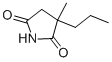 CAS # 1497-19-4, alpha-Methyl-alpha-Propylsuccinimide