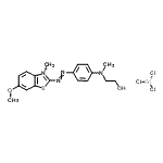CAS 登录号：14970-40-2， 2-({4-[(2-羟基乙基)(甲基)氨基]苯基}偶氮)-6-甲氧基-3-甲基-1,3-苯并噻唑-3-鎓三氯锌酸盐(1-)