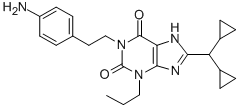 CAS#: 149741-45-7, 1-[2-(4-Aminophenyl)Ethyl]-8-(Dicyclopropylmethyl)-3-Propyl-7H-Purine-2,6-Dione