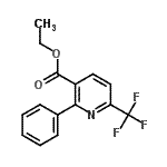 CAS 登录号：149770-27-4， 乙基2-苯基-6-(三氟甲基)烟酸酯
