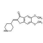 CAS 登录号：149874-91-9， (2E)-5,6-二甲氧基-2-(4-哌啶基亚甲基)-1-茚满酮