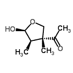 CAS 登录号：150097-17-9， 1-[(3R,4R,5S)-5-羟基-3,4-二甲基四氢-3-呋喃基]乙酮