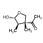 CAS 登录号：150097-18-0， 1-[(3R,4R,5R)-5-羟基-3,4-二甲基四氢-3-呋喃基]乙酮